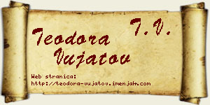 Teodora Vujatov vizit kartica